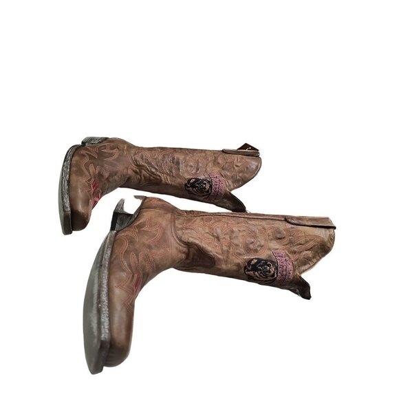 Men’s Montana Grizzly Gameday‎ Cowboy Boots, NWT Size 12D Embroidered - Picture 11 of 13